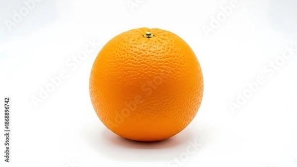 Obraz Vibrant Orange Fruit on White Background