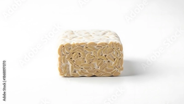 Obraz Tempeh Block on White Surface