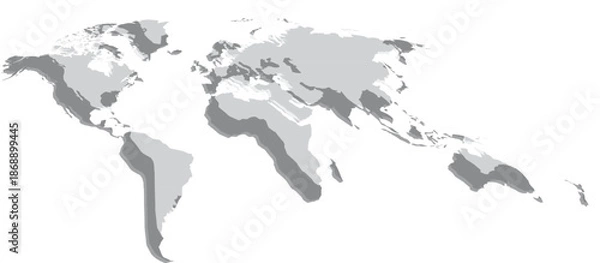 Obraz world map on black background