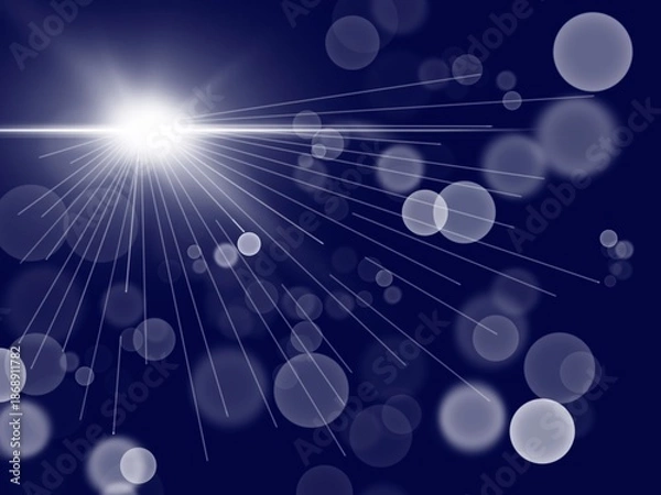 Fototapeta 背景素材　光と玉ボケ　グラフィック素材