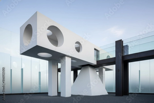 Obraz Modern White Architecture