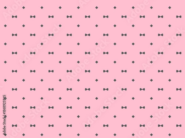 Obraz リボンとダイヤのちらし柄背景素材