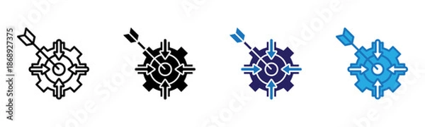 Obraz Specific Icon Multi Style Vector Illustration