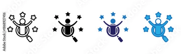Obraz Talent Icon Multi Style Vector Illustration