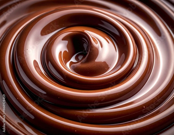 Obraz なめらかなチョコレートの螺旋/
Smooth chocolate spiral