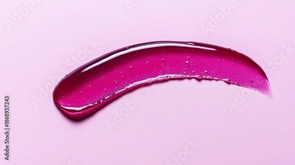 Obraz Pink translucent smear on pastel background