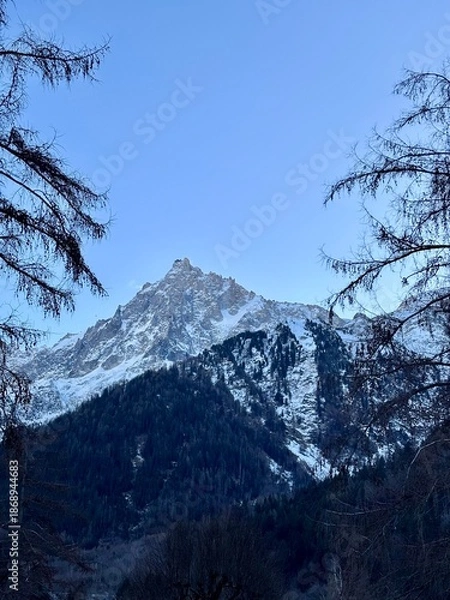 Fototapeta snow covered mountains