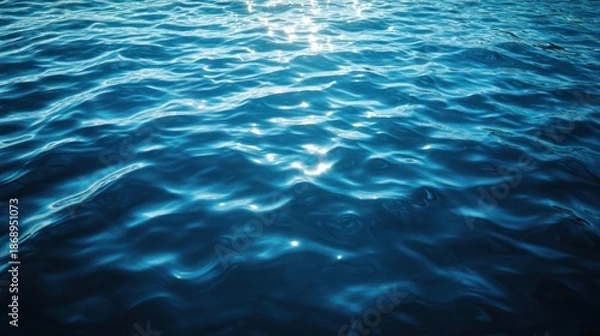 Obraz Rippled Ocean Surface Sunlight Glints