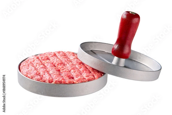 Obraz burger press isolated on a white background.