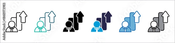 Obraz Performance Single Icon Set Multistyle