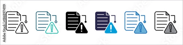 Obraz Report Single Icon Set Multistyle