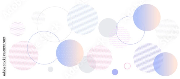 Fototapeta 春をイメージしたカラフルな幾何学模様の背景イラスト　ジオメトリック　メンフィス