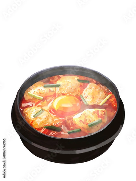 Obraz スンドゥブチゲ（湯気付き）