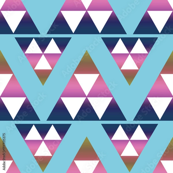 Obraz Multicolored geometric pattern shapes triangles 