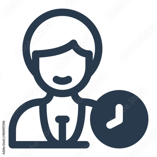 Obraz Employee attendance tracking and work time management