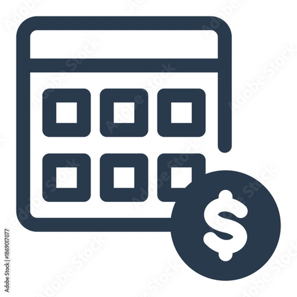 Obraz Payroll management system Vector Icon