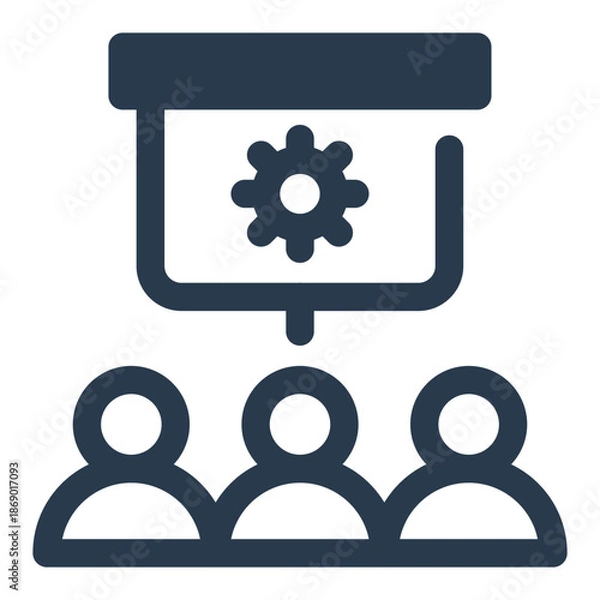 Obraz Employee training and development Vector Icon