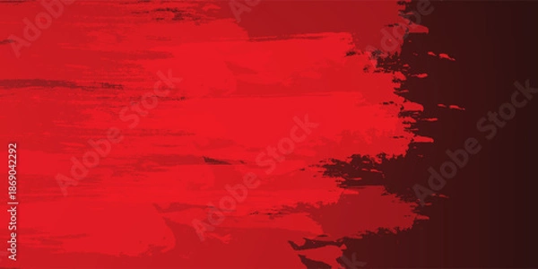 Obraz Dark red grunge texture background vector illustration