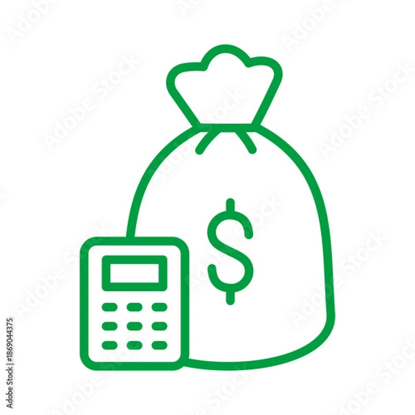 Fototapeta Budget Icon