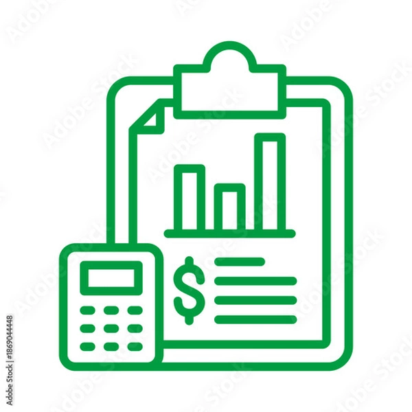 Fototapeta Accounting Icon