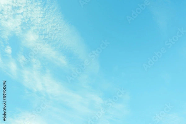 Obraz Blue cloudy sky. Windy sky