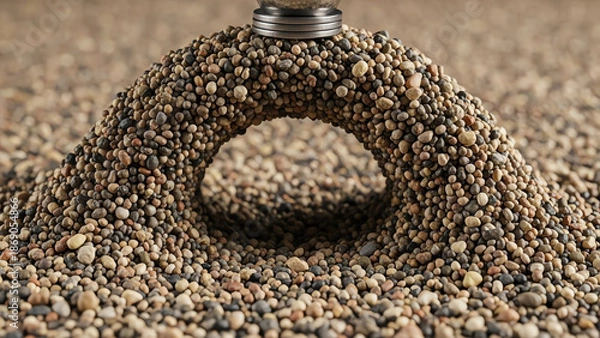 Obraz Pebbled Arch Vial