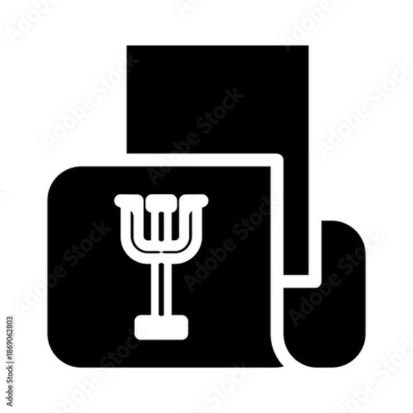 Fototapeta folder glyph icon