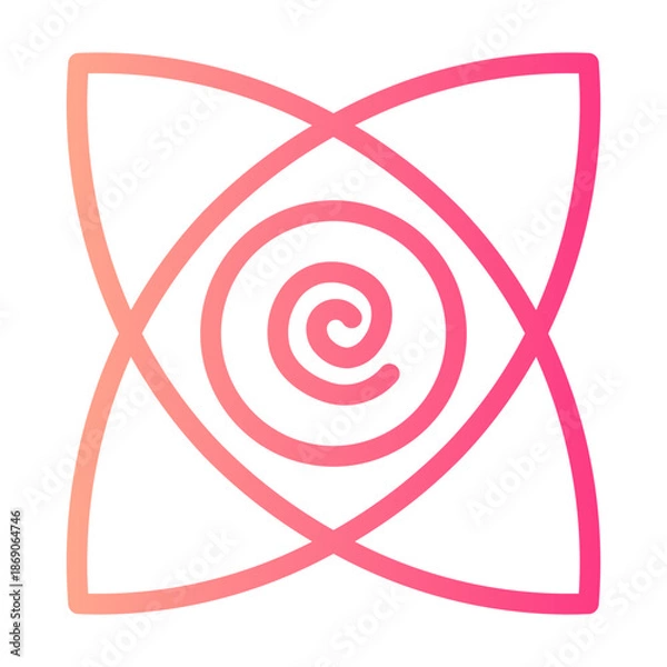 Fototapeta hypnotic gradient icon