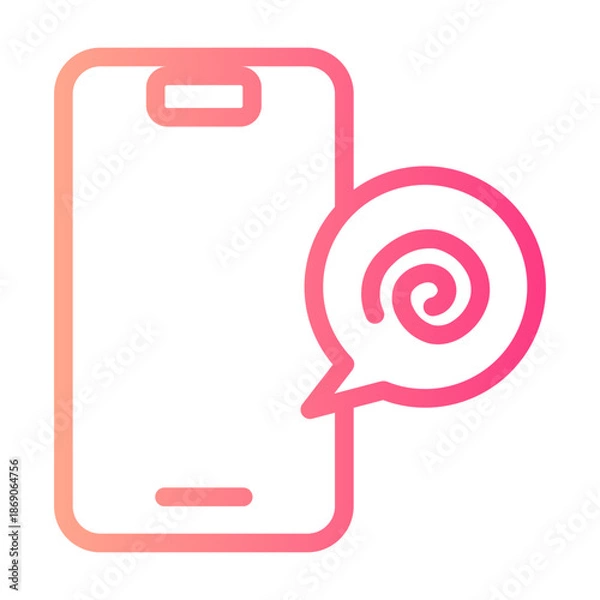 Fototapeta phone gradient icon