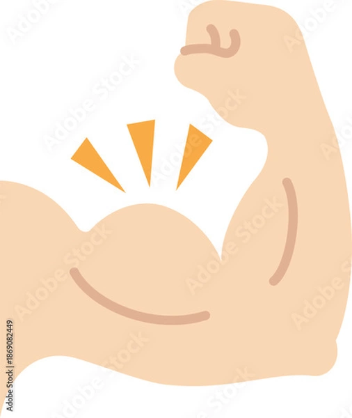 Fototapeta 力こぶのアイコン