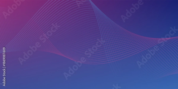 Obraz Abstract blue background with waves. EPS10