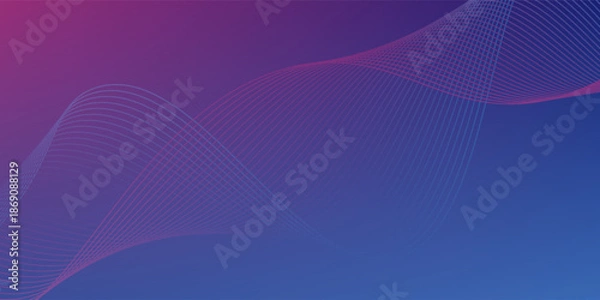 Obraz Abstract blue background with waves. EPS10