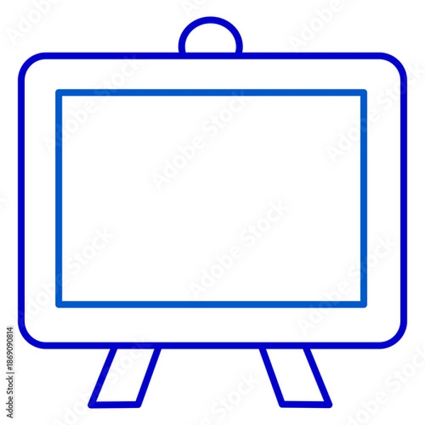 Obraz Whiteboard outline icon