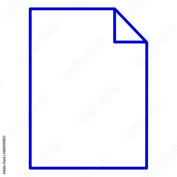 Obraz Document paper outline icon