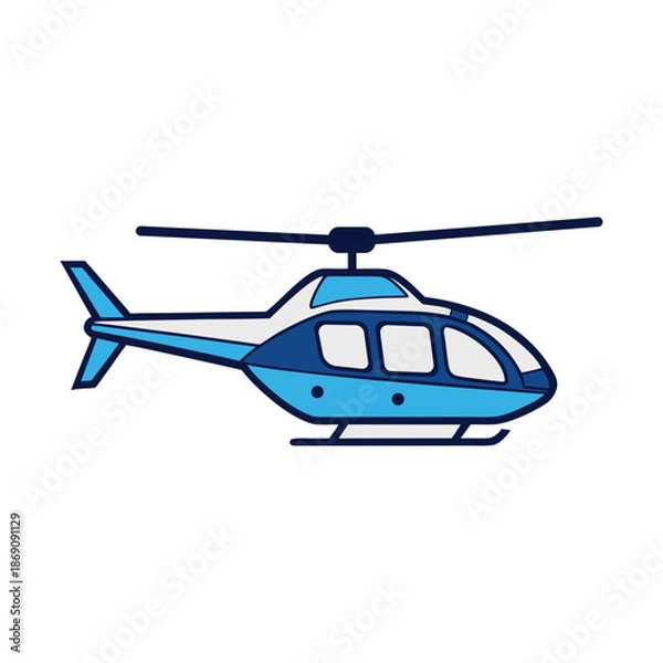 Obraz helicopter vector illustration