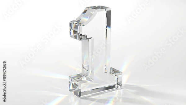 Obraz Pristine Clear Glass Number One 1