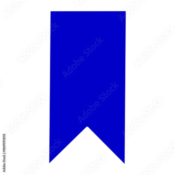 Obraz Vertical bookmark ribbon icon