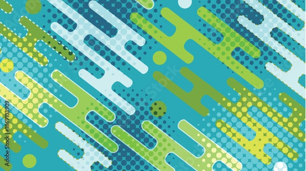 Fototapeta 幾何学　抽象的　カラフル　模様　背景