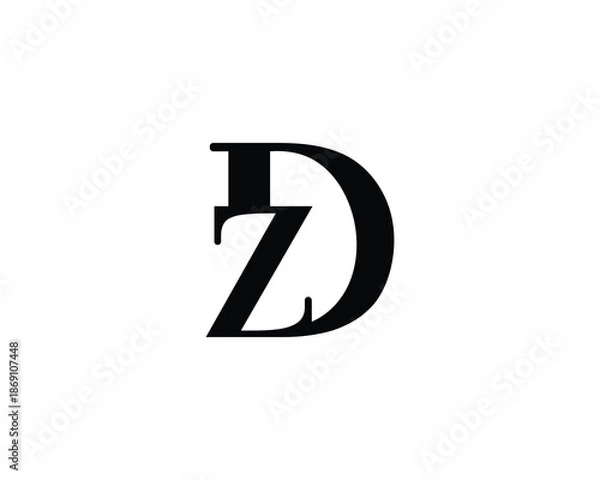 Obraz DZ ZD Logo Design