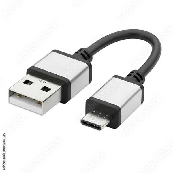 Obraz Usb cable with micro usb connector