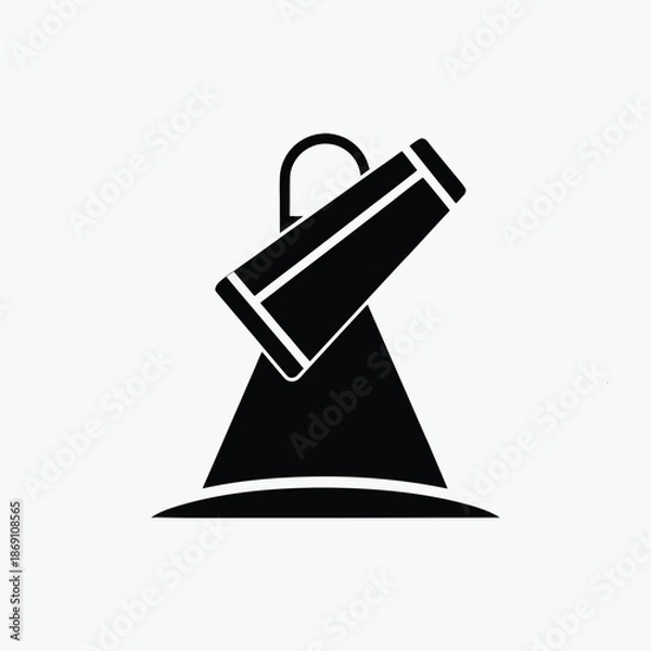 Obraz spotlight filled vector icon silhoutte template