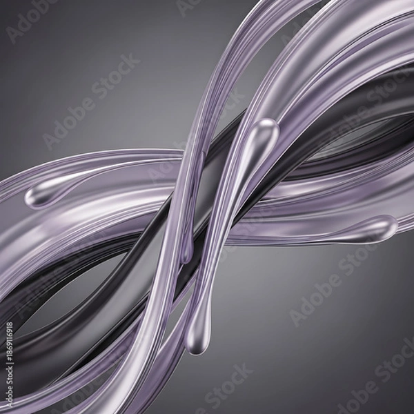 Obraz Fluid Metallic Synchronicity