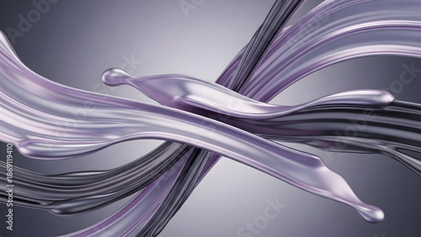 Obraz Fluid Metallic Synchronicity