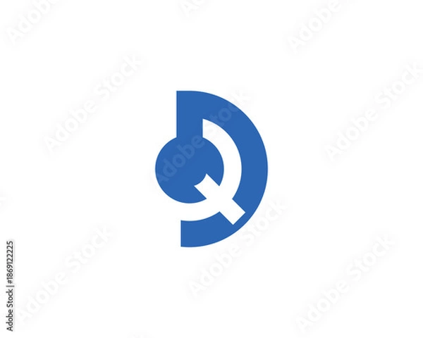 Obraz DQ QD logo design