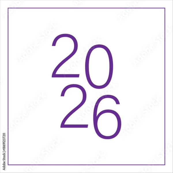 Fototapeta 2026 word design . 