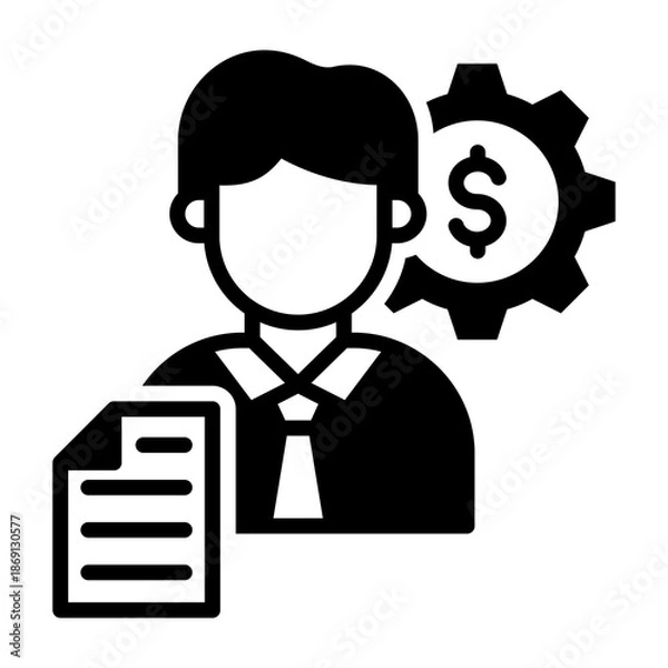 Obraz Obligation Icon Mixed Style Vector Illustration