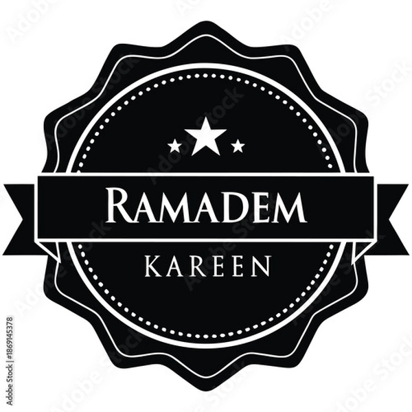 Obraz ramadan kareem luxury badge