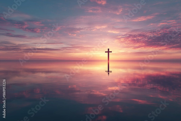 Obraz Cross Reflection in Water