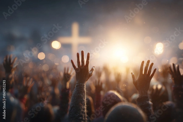 Obraz Hands Lifted Upward