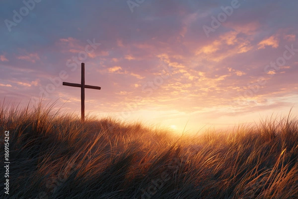 Obraz Cross in a Wide Field